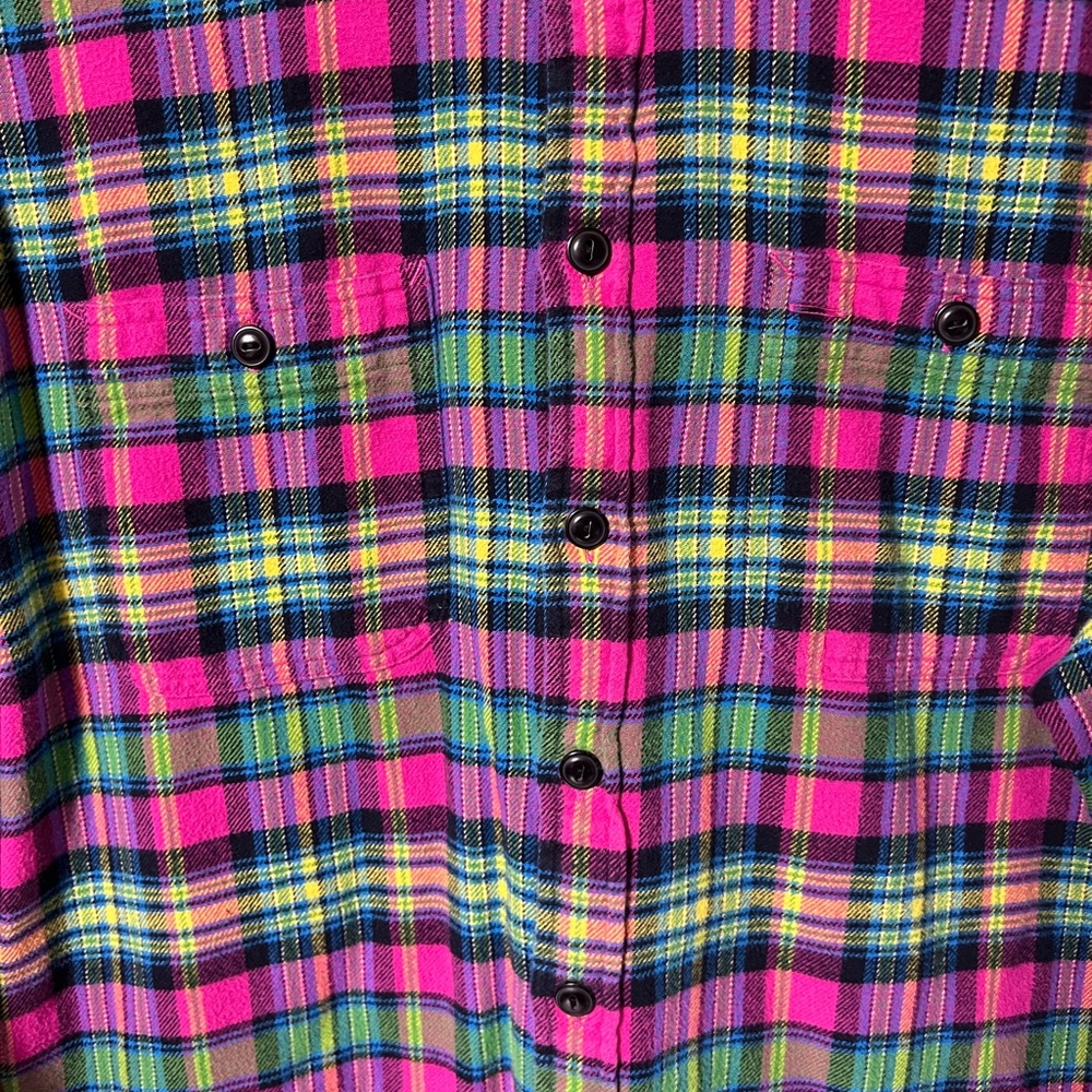 Ralph Lauren Large Long Sleeve Plaid Flannel Button-Up Shirt - Picture 3 of 10